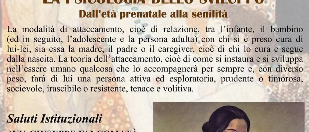 Reggio, incontro dal tema \"La Psicologia dello sviluppo, dall'età prenatale alla senilità\"