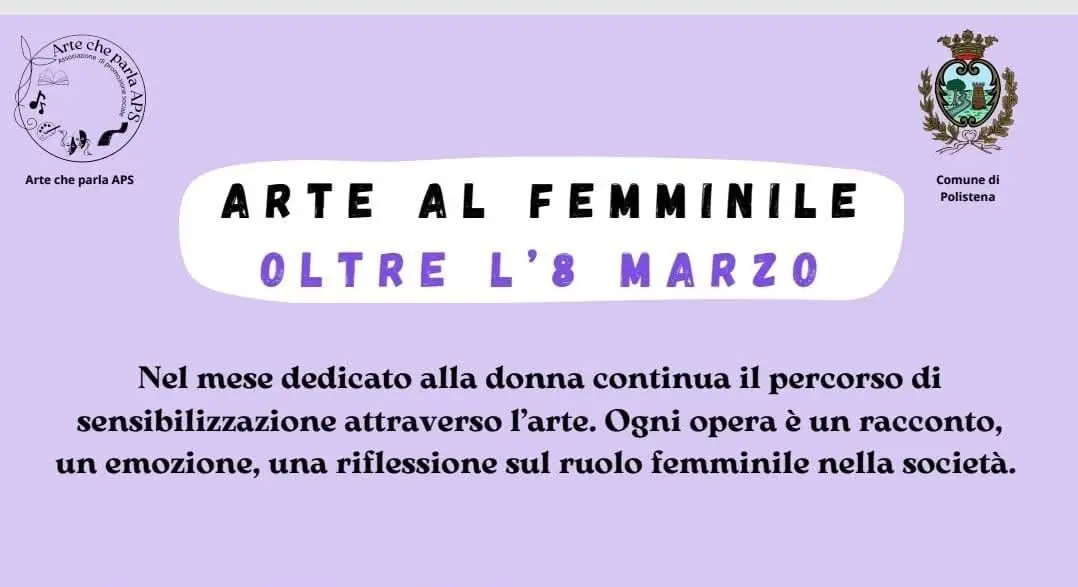 Polistena, \"Arte al femminile, oltre l’8 marzo\": l'evento di sensibilizzazione attraverso l'arte