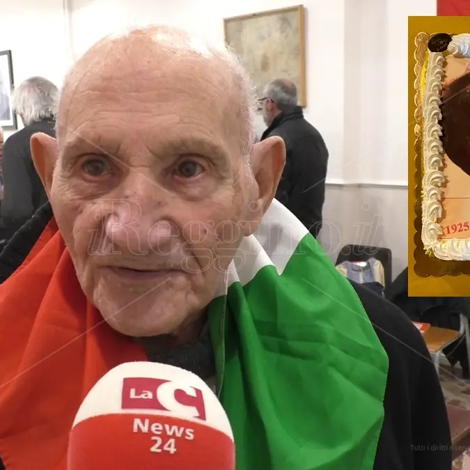 Reggio, compie 100 anni Aldo Chiantella: a 18 anni divenne il partigiano Fieramosca e anche lui liberò l'Italia - VIDEO