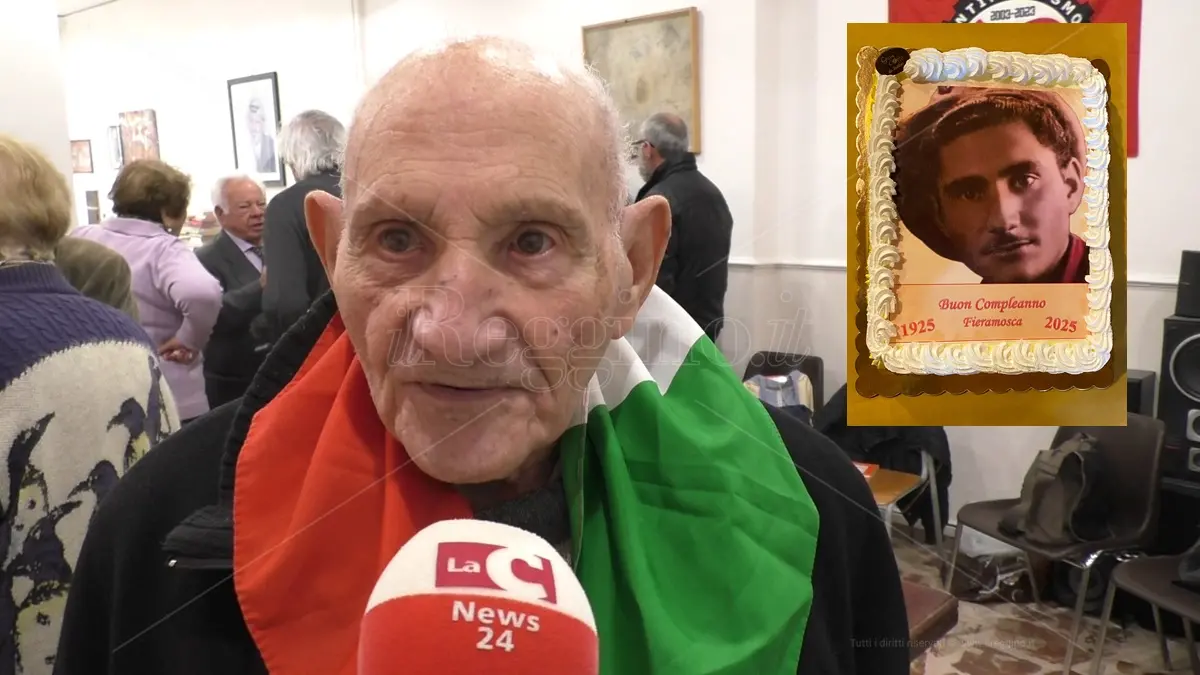 Reggio, compie 100 anni Aldo Chiantella: a 18 anni divenne il partigiano Fieramosca e anche lui liberò l'Italia - VIDEO