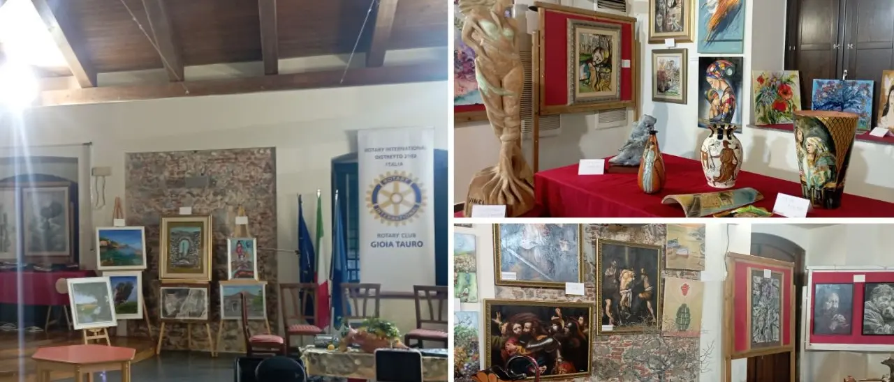 Gioia Tauro: collettiva di pittura, scultura, fotografia e poesia, \"Forme e colori a Sala Fallara\"