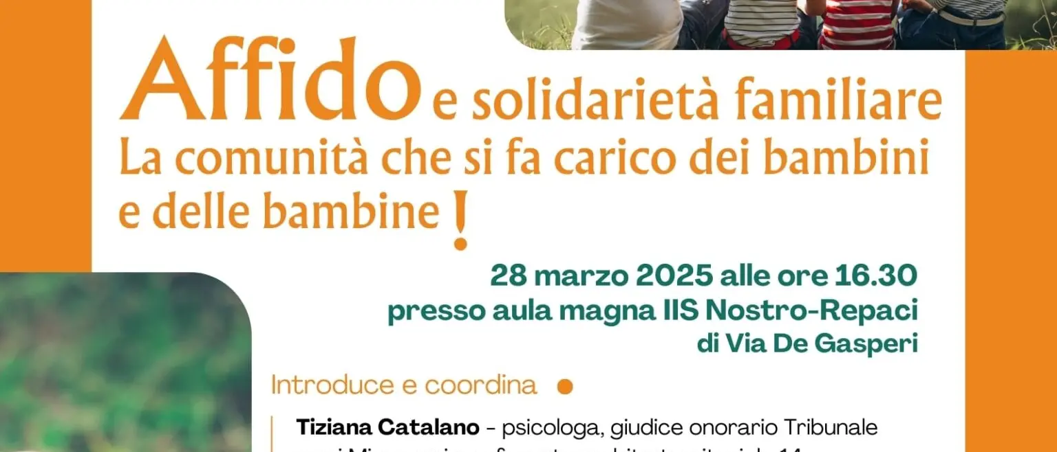 Garantire ai minori con fragilità il calore di una famiglia, incontro a Villa San Giovanni