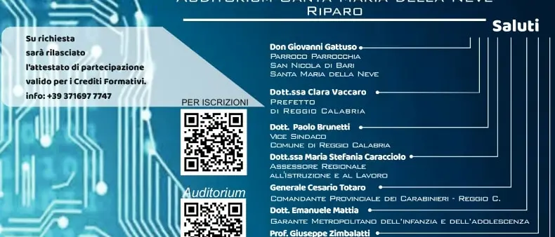 Reggio, convegno dal tema \"La solitudine dei giovani nell'era digitale tra connessione virtuale e isolamento reale\"