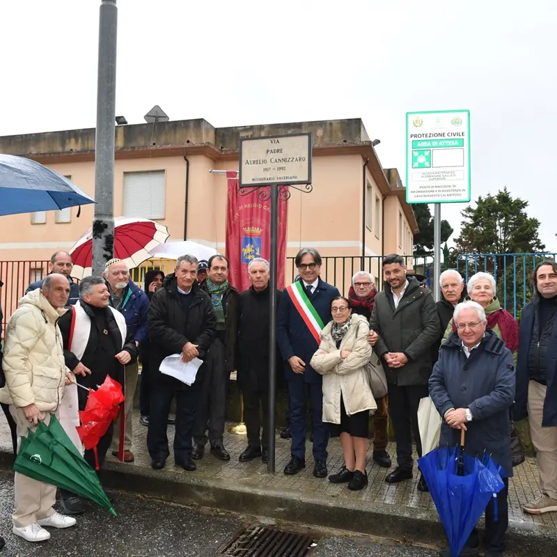 Reggio, a Gallico Superiore una strada porta il nome di Padre Aurelio Cannizzaro