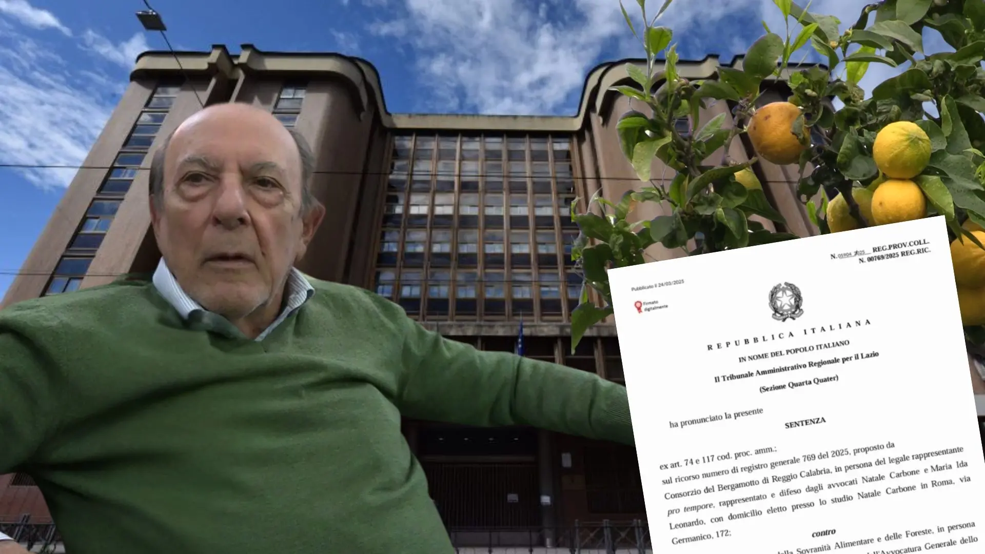 LA GUERRA DEL BERGAMOTTO | Dopo la sentenza del Tar parla il presidente del Consorzio Ezio Pizzi: «Siamo noi che profumiamo il mondo» - VIDEO