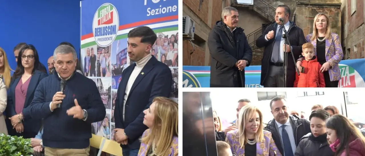 Gioia Tauro, inaugurata la nuova sede di Forza Italia. Giovanni Cedro neo commissario cittadino: «Puntare sui giovani»