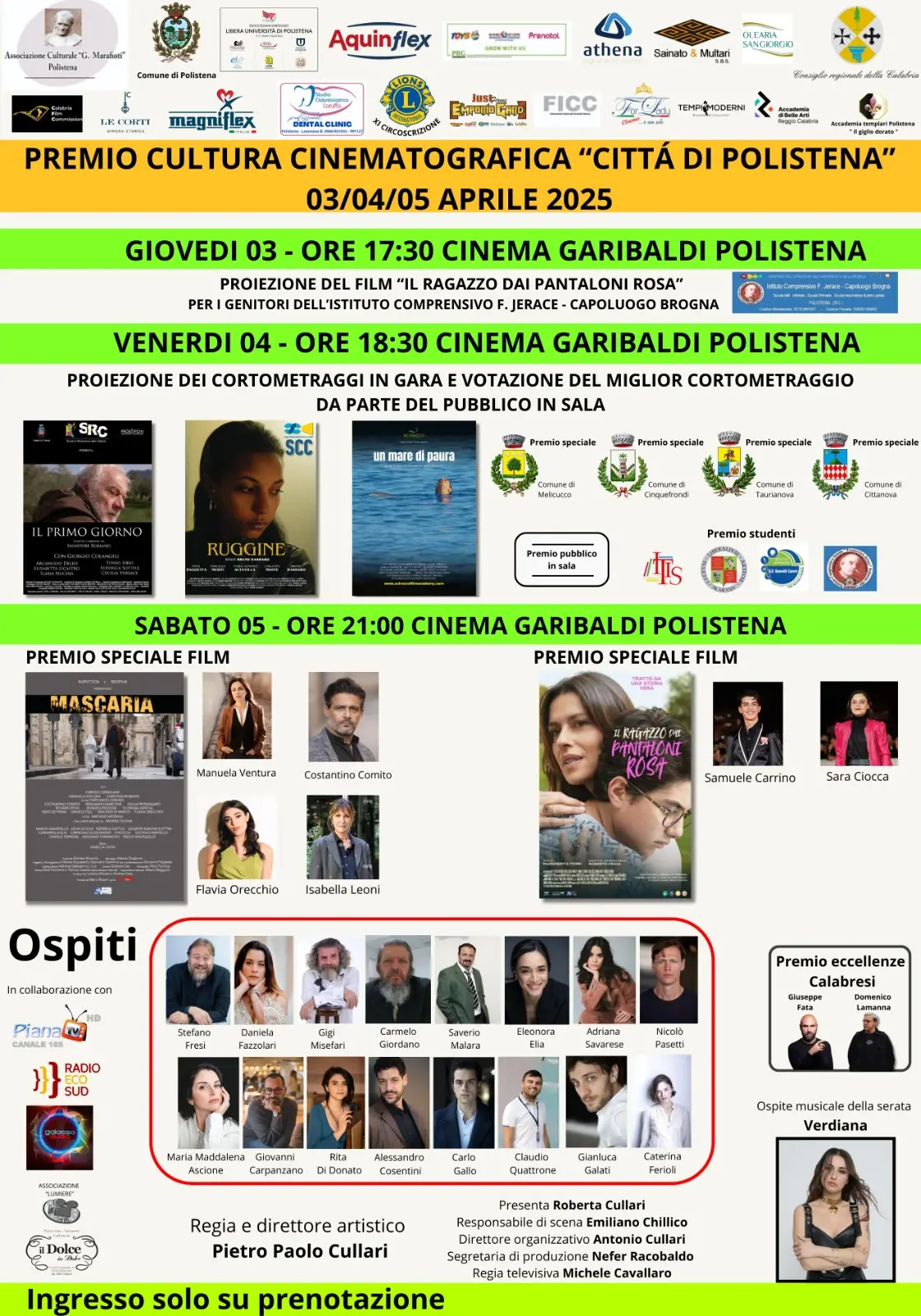 Parte la sedicesima edizione del Premio Cultura Cinematografica Città di Polistena