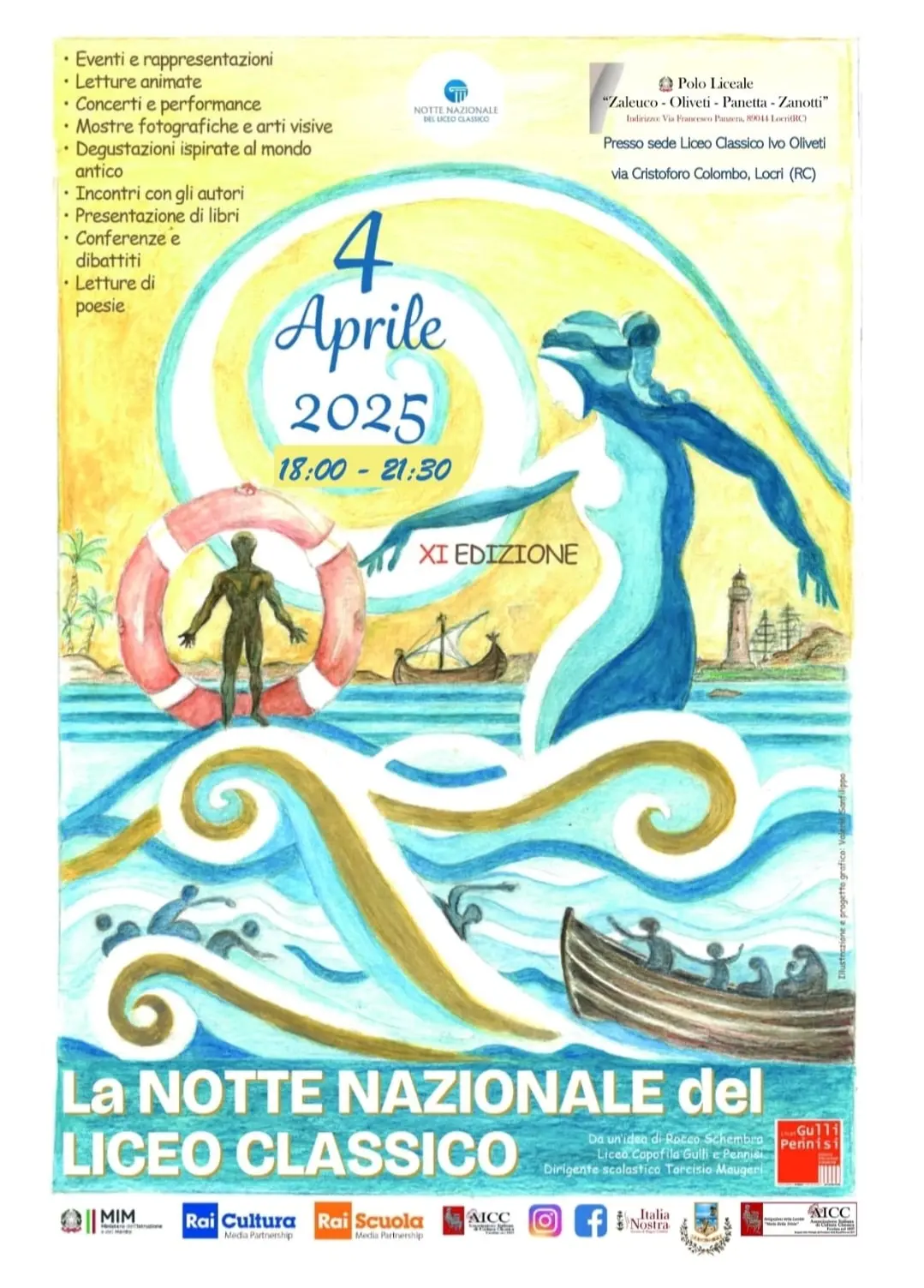 Il Polo liceale “Zaleuco – Oliveti – Panetta – Zanotti” si prepara alla “Notte Nazionale dei licei classici”