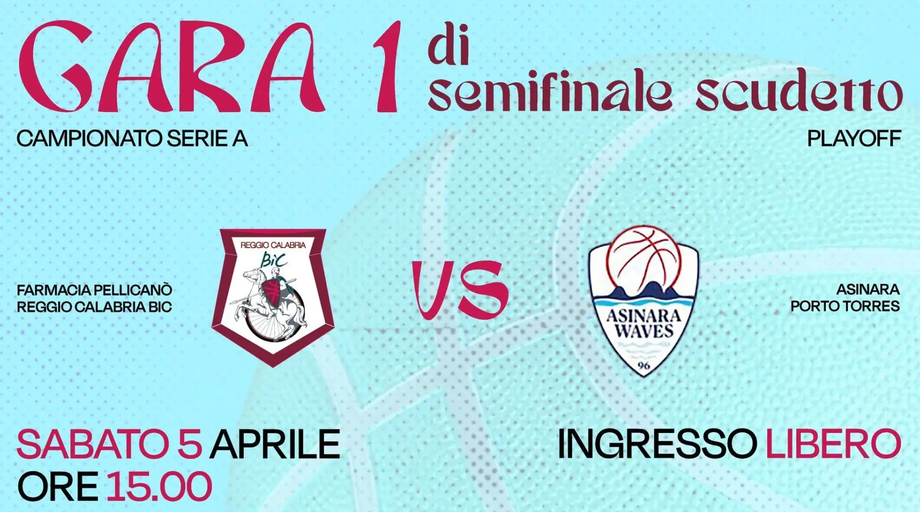 Farmacia Pellicanò Reggio Bic: al via le semifinali scudetto