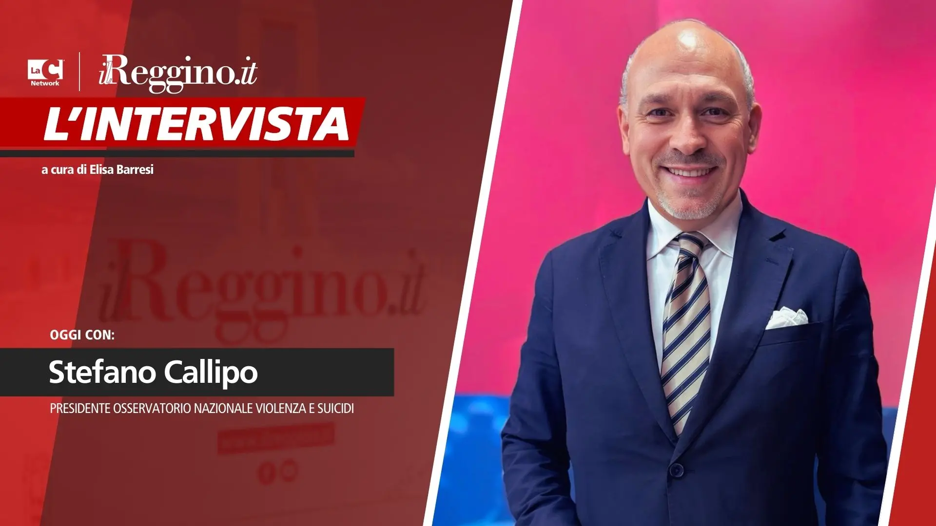 A TU PER TU | Stefano Callipo dell’osservatorio nazionale violenza e suicidi: «Il dolore si può trasformare in risorsa» - VIDEO