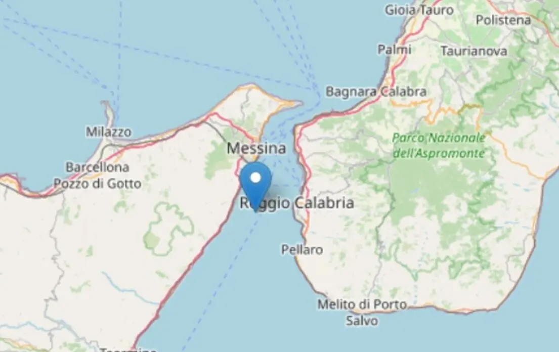 Sciame sismico di lieve entità nello Stretto, l'Ingv monitora la situazione