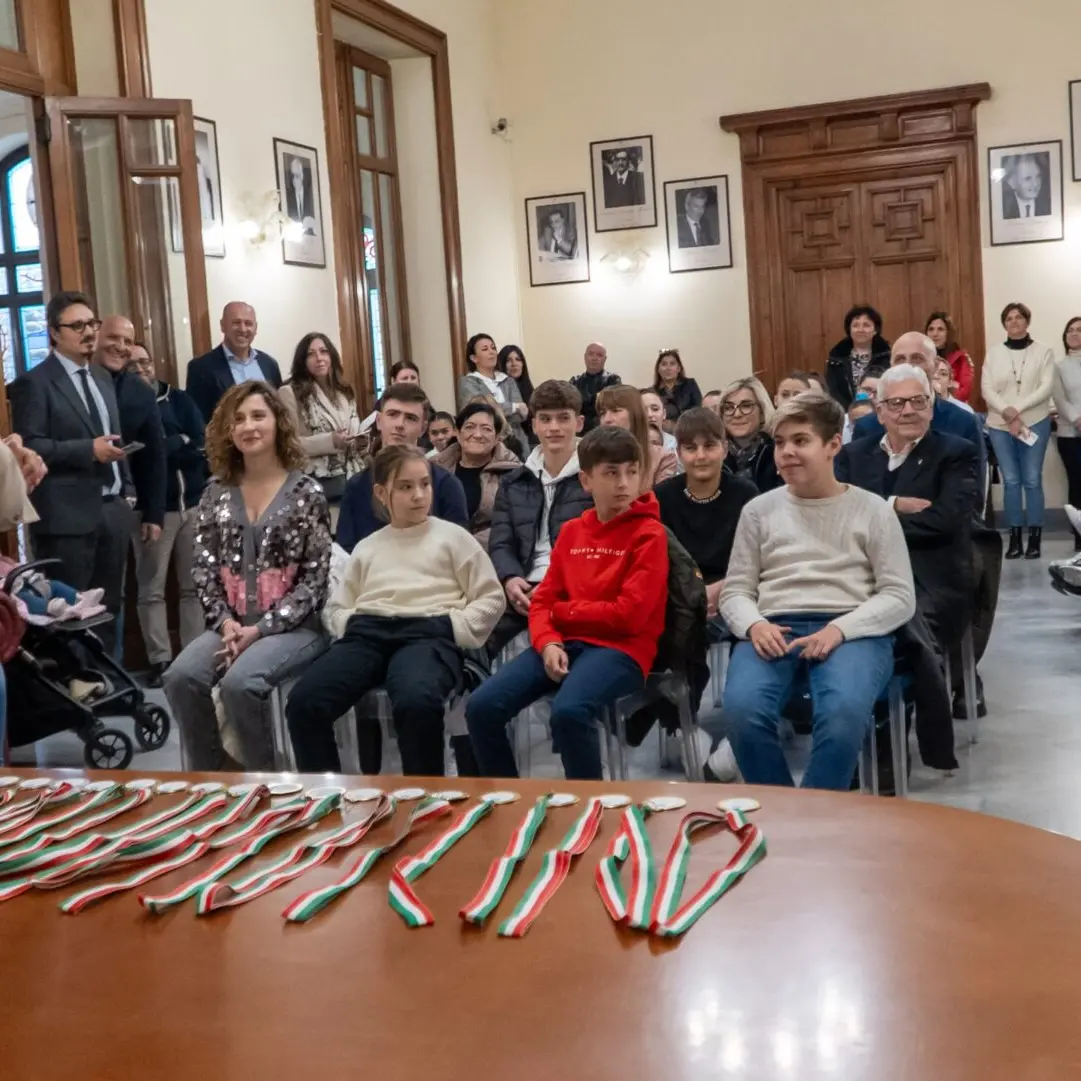 Reggio, la premiazione dei giovani sportivi presso Palazzo San Giorgio