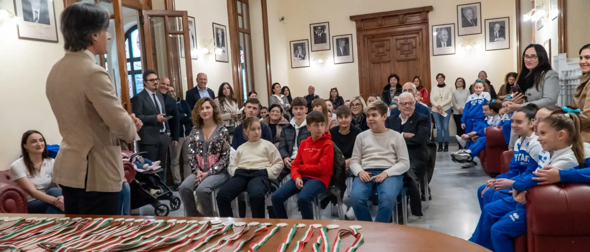 Reggio, la premiazione dei giovani sportivi presso Palazzo San Giorgio