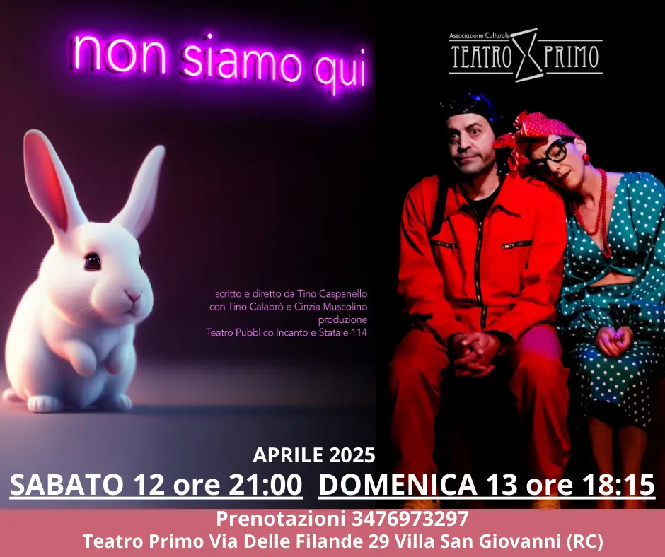 Villa, lo spettacolo \"Non siamo qui\" chiude l'undicesima stagione del Teatro Primo