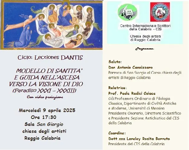Reggio, il Cis promuove l'incontro “Modello di santità nell’ascesa verso la visione di Dio”