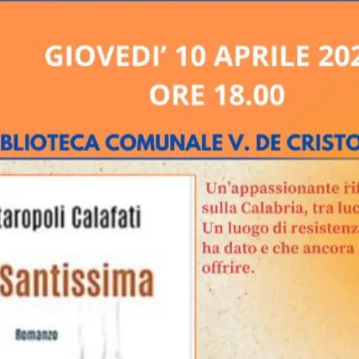 Cittanova, presso la biblioteca Comunale la presentazione del libro \"Terra Santissima\"