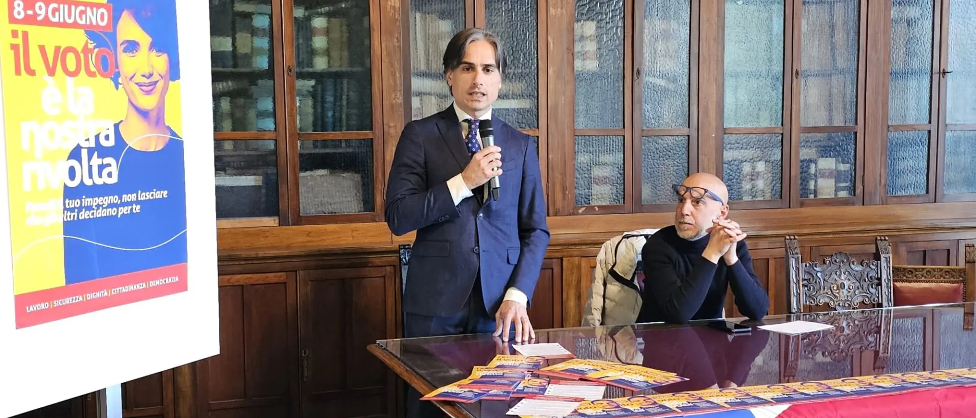 A Palazzo Alvaro la presentazione dei quesiti referendari, il Sindaco Falcomatà accoglie la Cgil