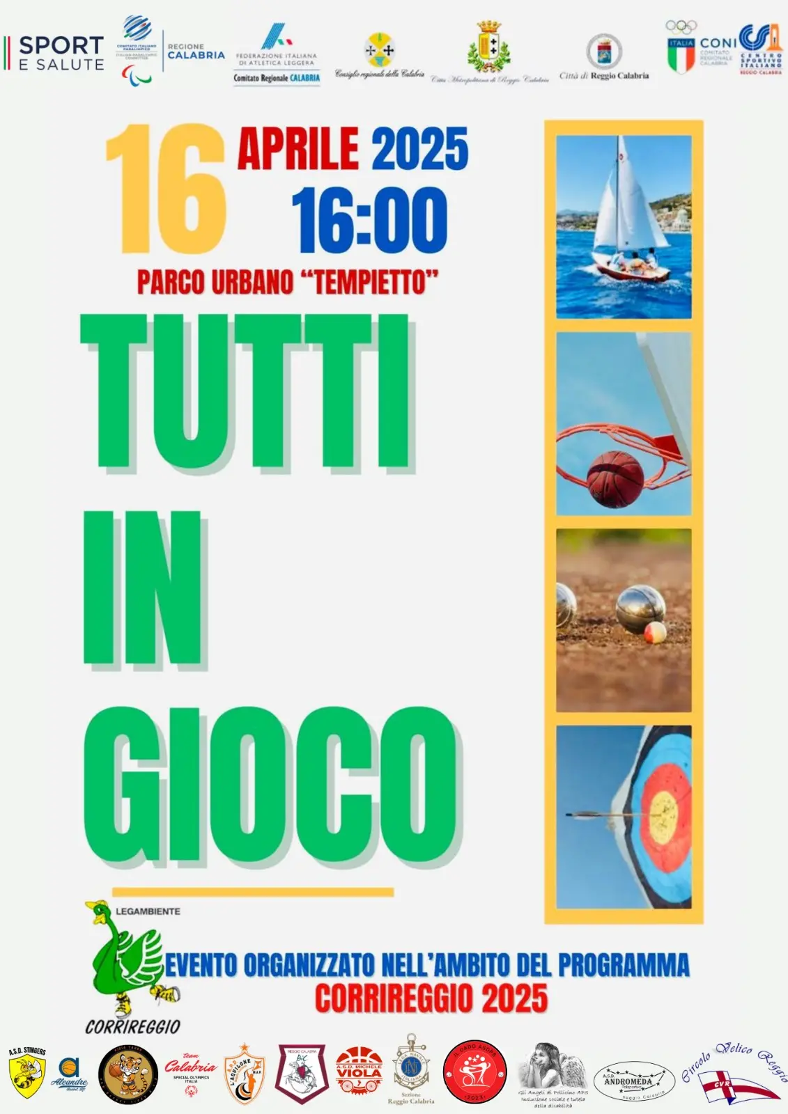 Sport, inclusione e divertimento al Parco urbano Tempietto, evento anteprima della Corrireggio 2025