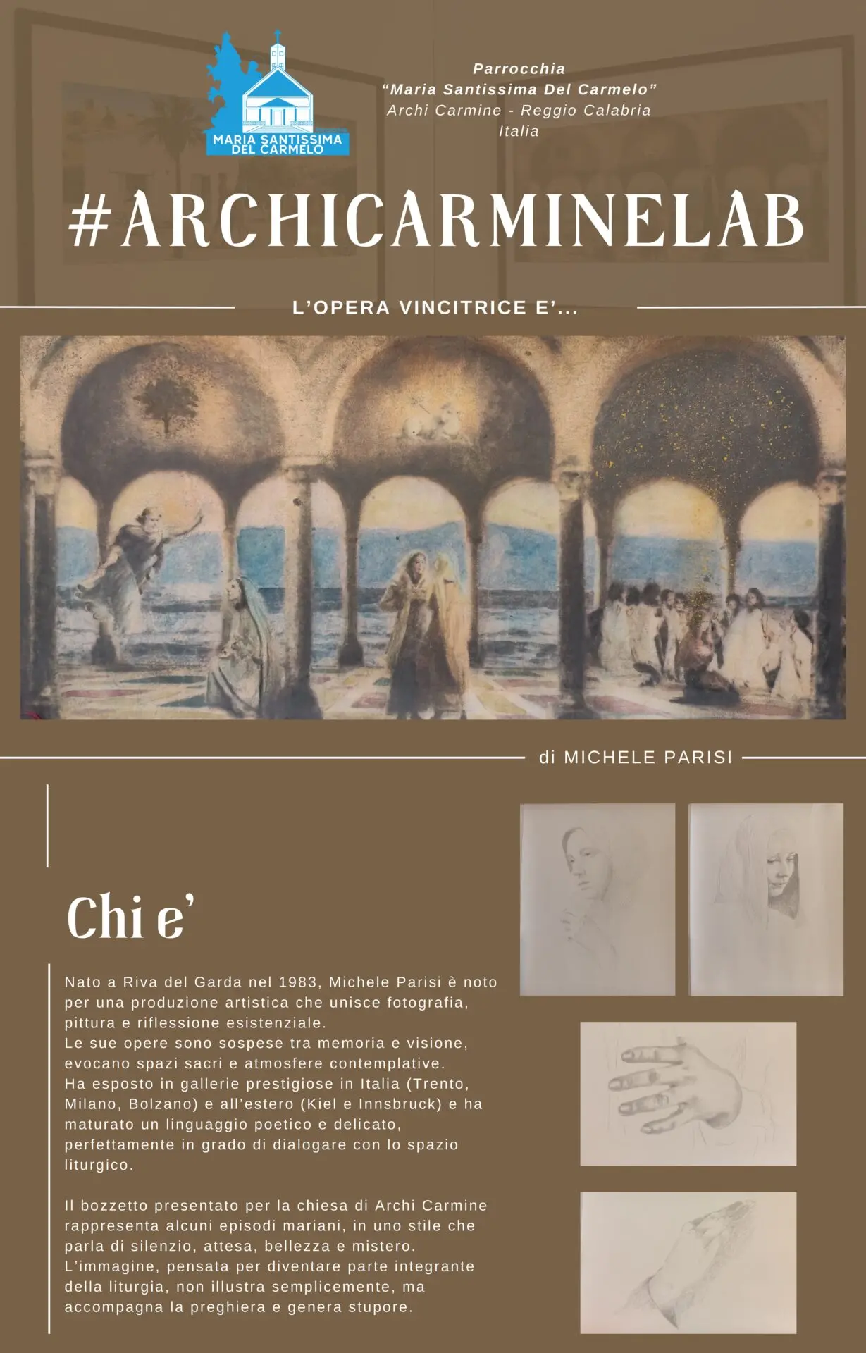 Reggio, un'opera d’arte sacra contemporanea verrà realizzata presso la parrocchia di Archi Carmine
