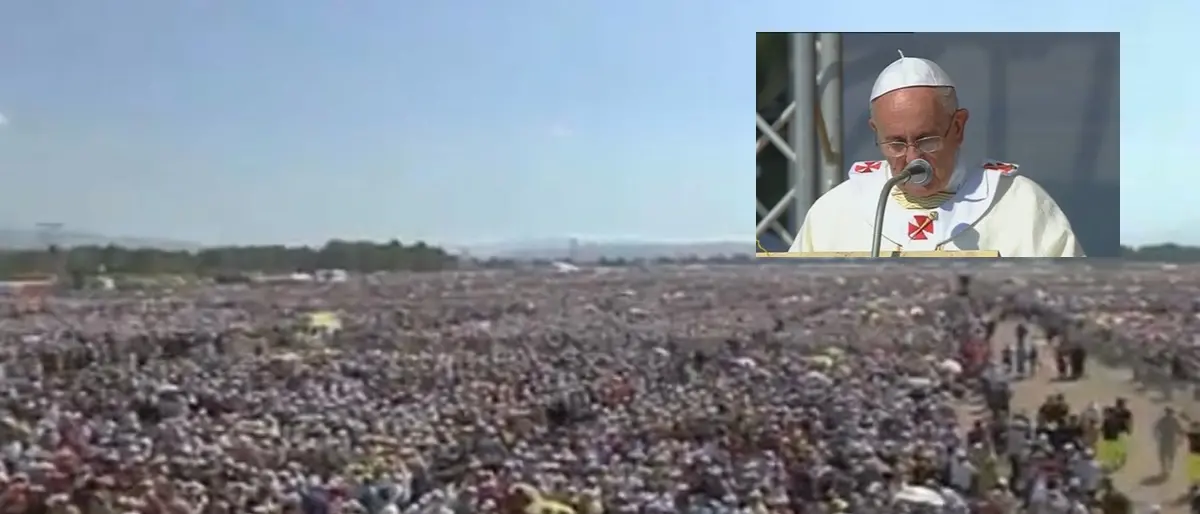 Papa Francesco nel 2014 sulla spianata di Sibari: «Dobbiamo dire no alla ‘ndrangheta, ce lo chiedono i giovani che hanno diritto alla speranza»