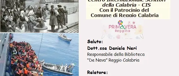 Reggio, il Cis della Calabria promuove la conferenza \"Migrazione tra storia e cronaca\"