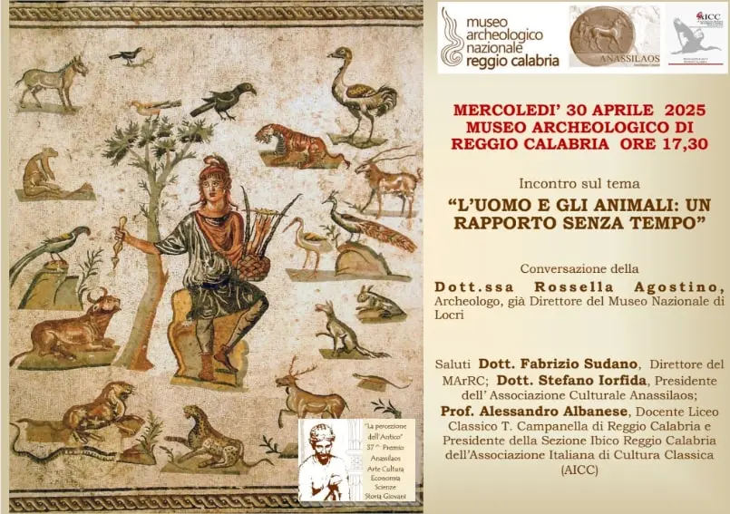 Reggio, l'Anassilaos organizza l'incontro dal tema “L’uomo e gli animali: un rapporto senza tempo”