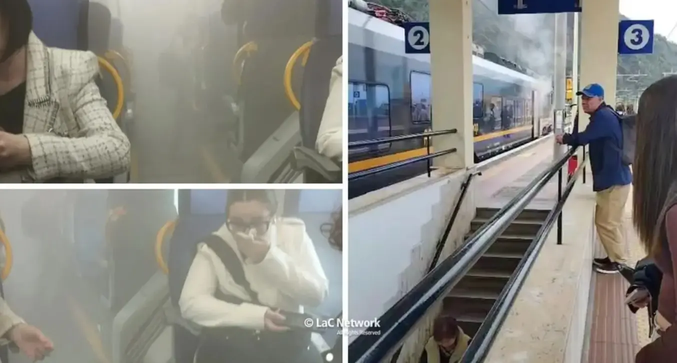 Fiamme sul treno Cosenza-Reggio Calabria, passeggeri avvolti dal fumo