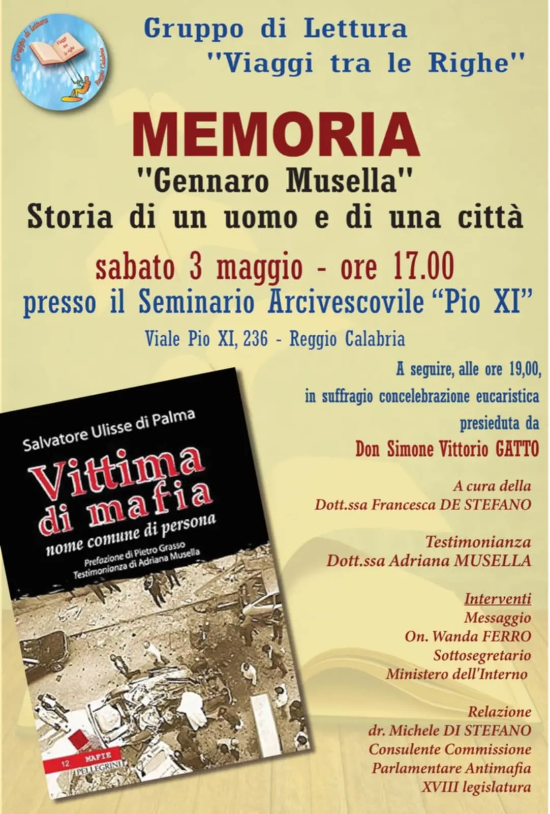 Reggio, al Seminario Pio XI iniziativa in ricordo di Gennaro Musella