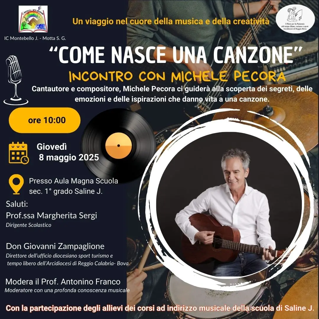 Saline Joniche, incontro musicale con l'artista Michele Pecora