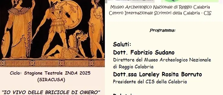 Reggio, il Cis della Calabria promuove la conferenza “Io vivo delle briciole di Omero”