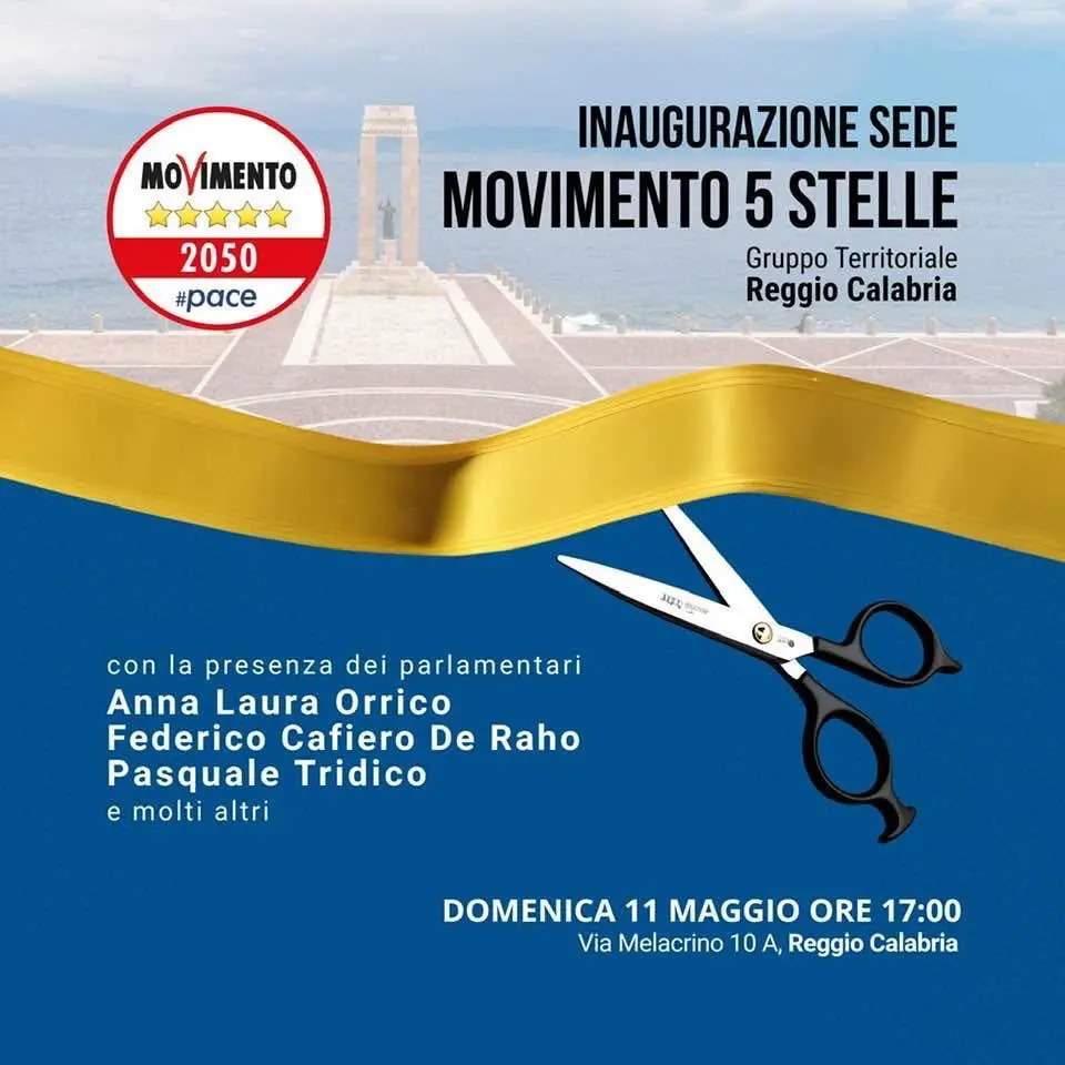Reggio: nasce la nuova sede del Gruppo Territoriale del Movimento 5 Stelle