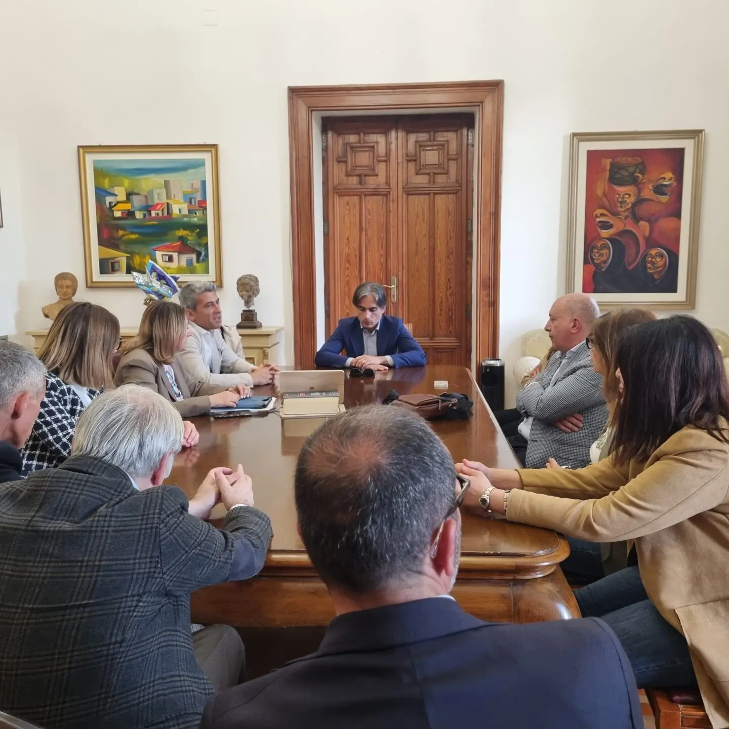 Reggio, prima riunione operativa a Palazzo San Giorgio per il nuovo direttore generale Giordano