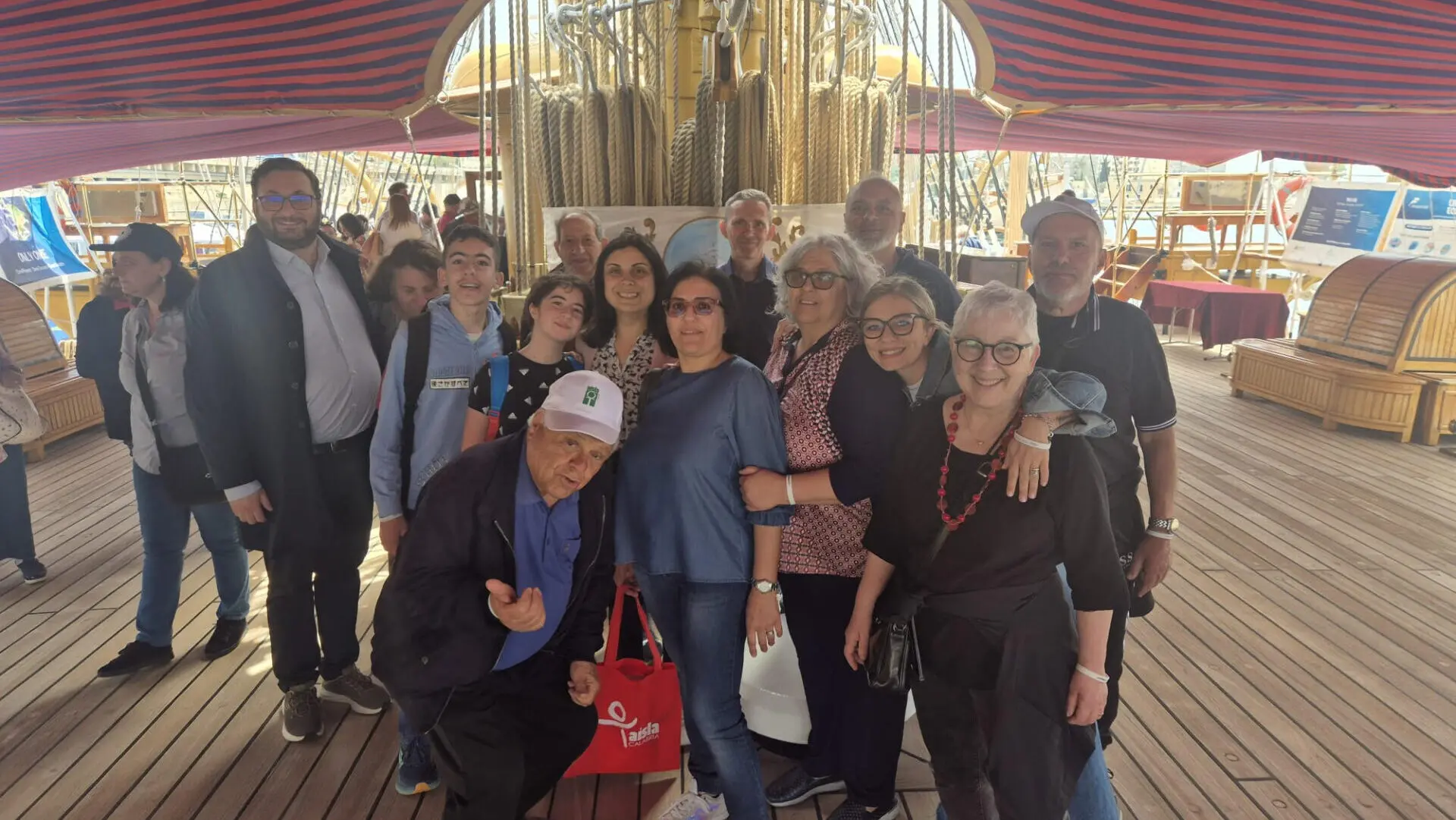 AISLA a bordo dell'Amerigo Vespucci: una tappa simbolica per l'inclusione sociale nel cuore del Terzo Settore