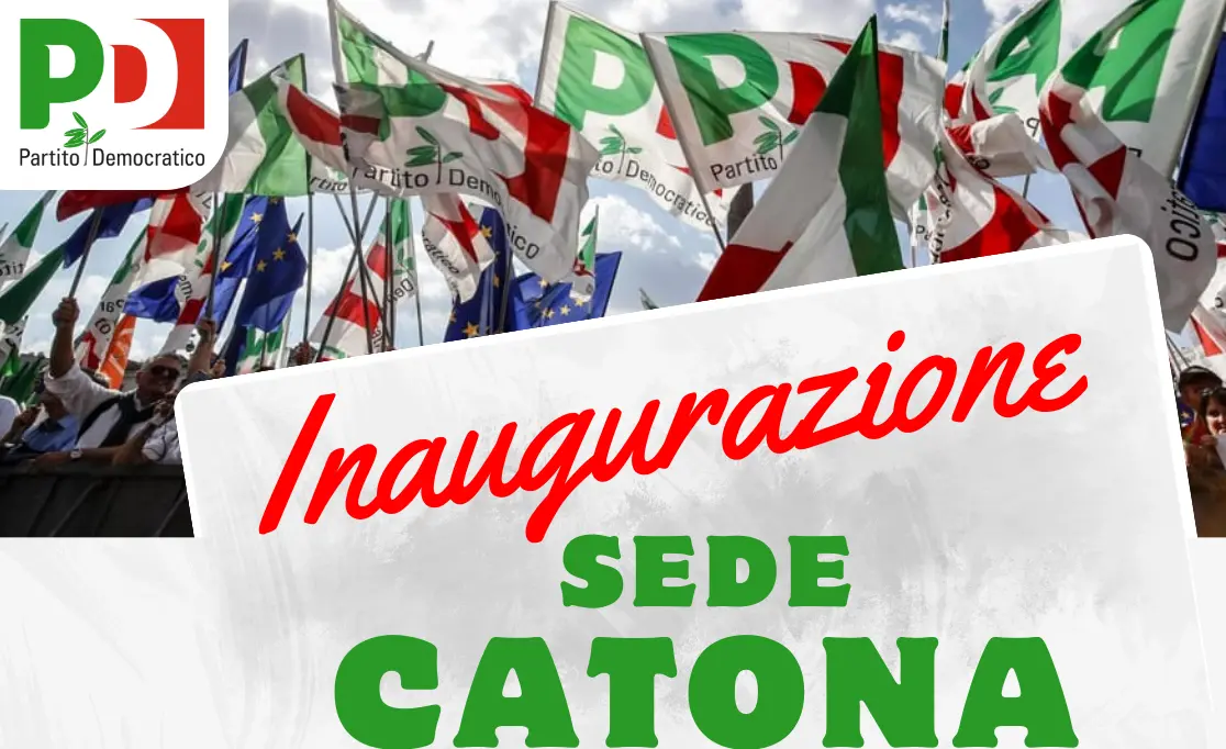 Sabato mattina, l'inaugurazione della nuova sede PD a Catona con Irto e Falcomatà