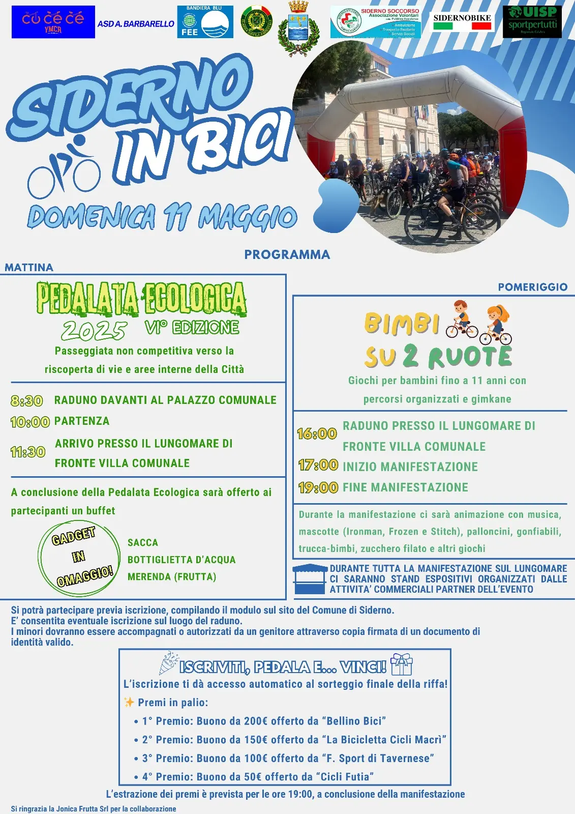 \"Siderno in bici\", è ancora possibile iscriversi on line all'evento
