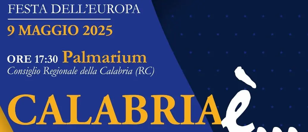 Calabria testimone dei valori europei: domani l'evento al Palmarium del Consiglio Regionale
