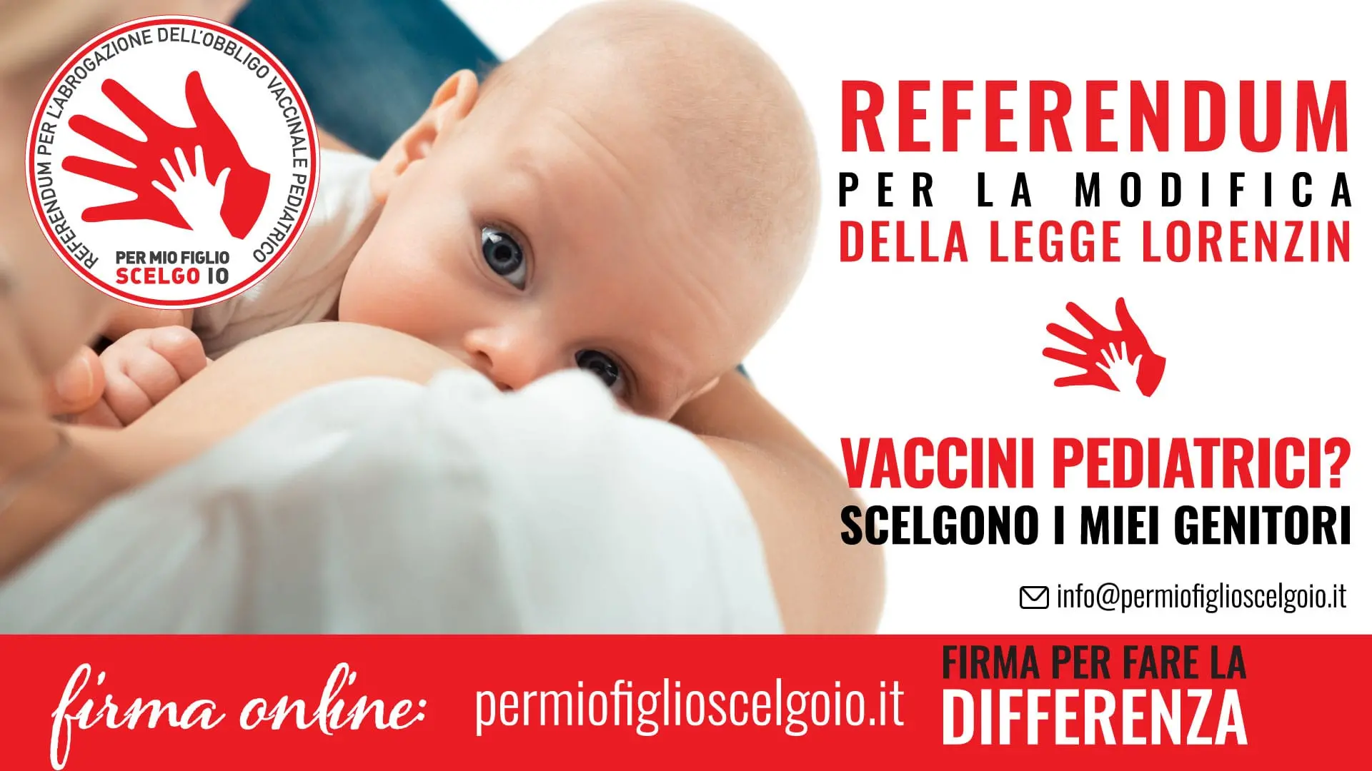 Referendum modifica legge Lorenzin: gazebo a Reggio il 9 maggio