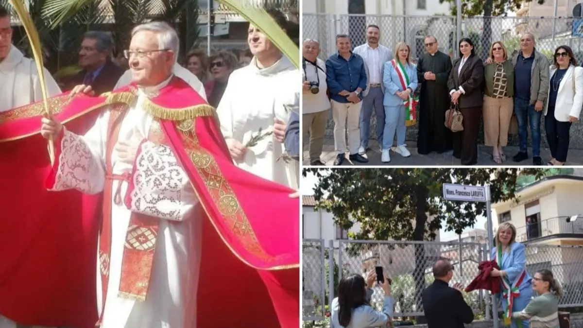 A Gioia Tauro il largo antistante al Duomo è stato intitolato a don Francesco Laruffa