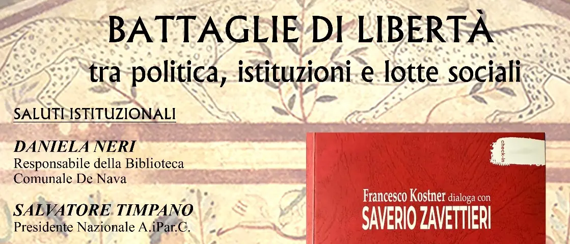Reggio, presentazione del libro \"Battaglia di Libertà tra politica, istituzioni e lotte sociali\"