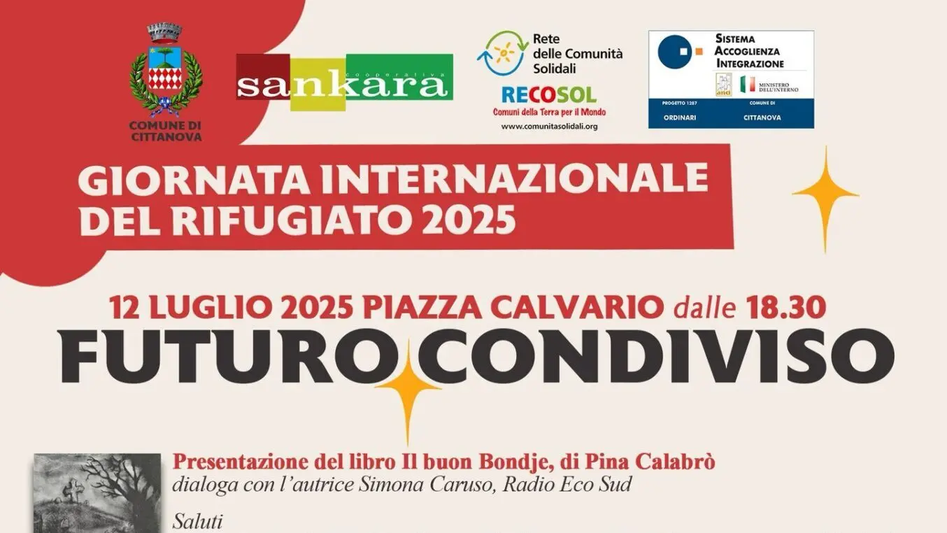 Cittanova celebra la Giornata Internazionale del Rifugiato: un evento di storie,cultura e integrazione