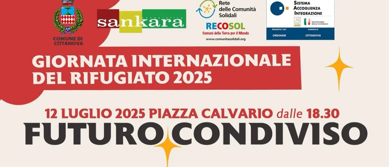 Cittanova celebra la Giornata Internazionale del Rifugiato: un evento di storie,cultura e integrazione
