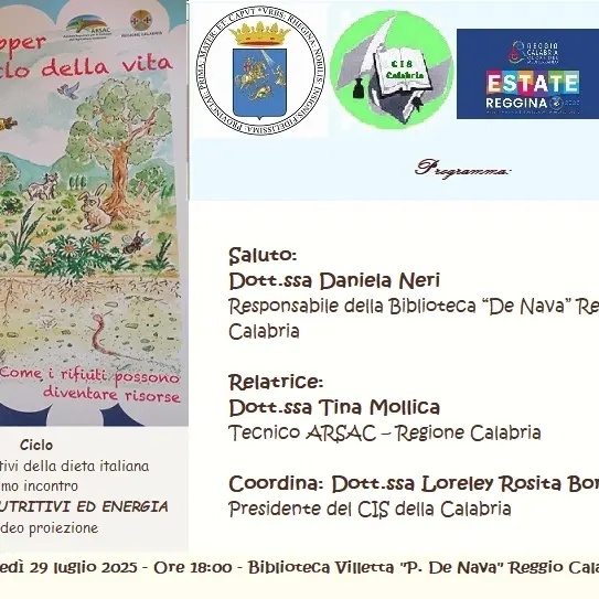 Reggio, il Cis promuove una serie di incontri sugli alimenti nutritivi della dieta italiana