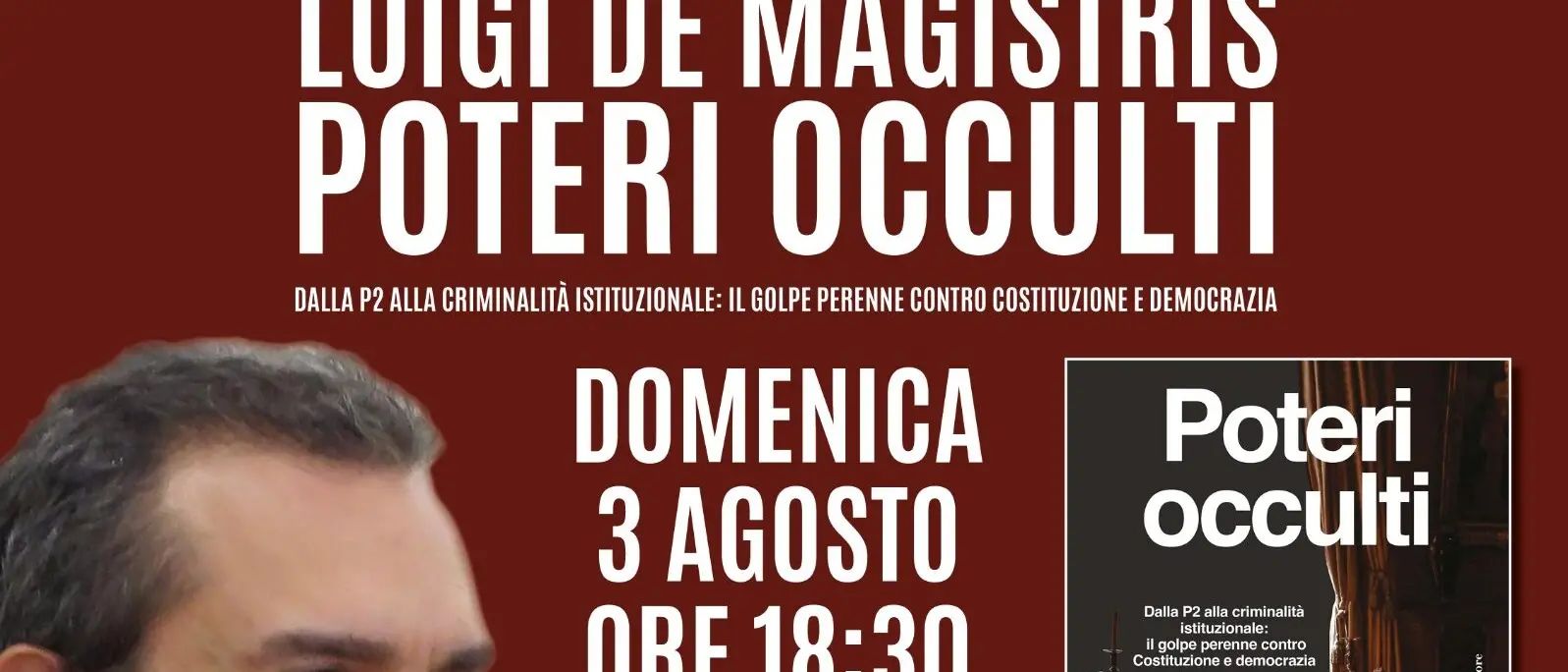 Reggio, Luigi de Magistris presenta il suo nuovo saggio “Poteri occulti” alla libreria Ave-Ubik