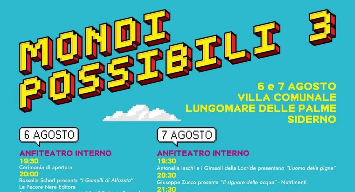 \"Mondi Possibili\" a Siderno, oggi al via il festival del libro e del fumetto