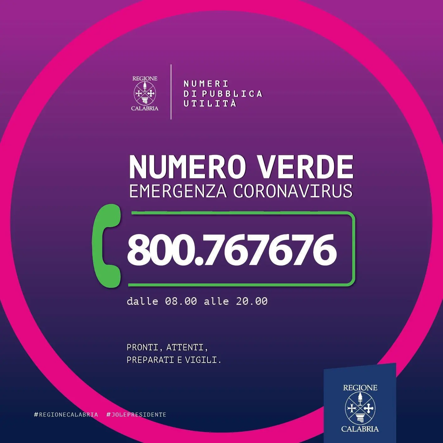 Coronavirus, la Regione Calabria emana ordinanza con misure speciali