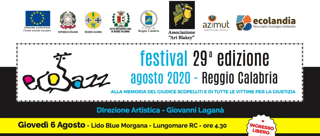 Al via la 29esima edizione di EcoJazz festival ad Ecolandia. Ecco il programma