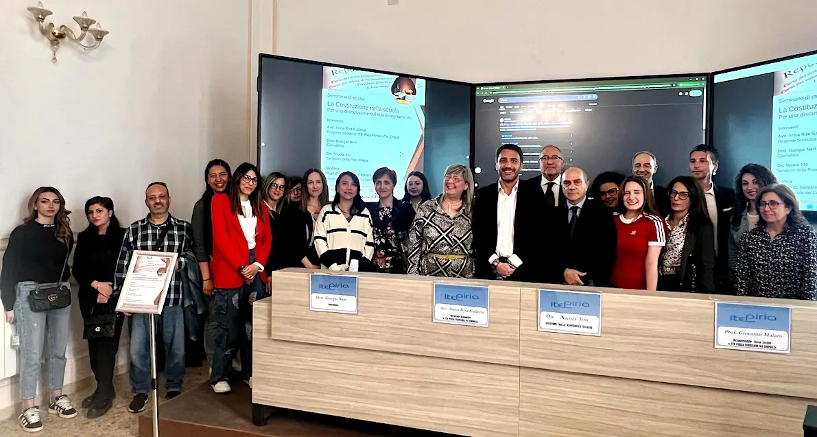 Al Piria di Reggio un seminario sulla Costituzione coinvolge studenti e istituzioni: «Educazione civica per il futuro»