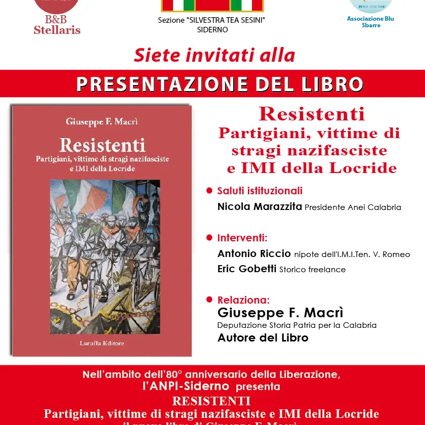 Due giornate di iniziative Anpi delle sezioni di Siderno e Reggio Calabria