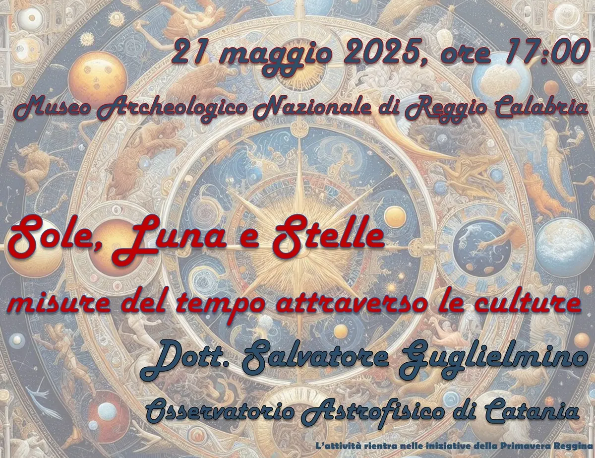 Reggio, “Sole, Luna e Stelle: misure del tempo attraverso le culture”: al museo l'incontro con Salvo Guglielmino