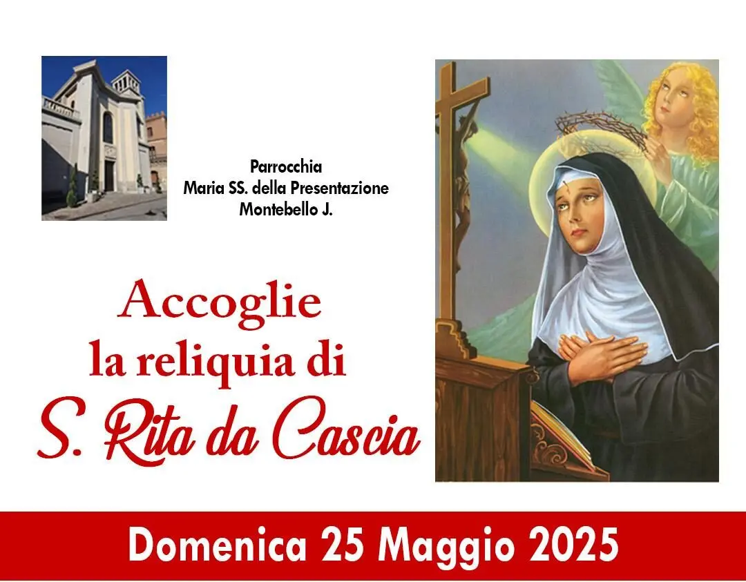 Montebello e Masella accolgono la reliquia di Santa Rita: «Un segno di speranza per tutta la comunità»